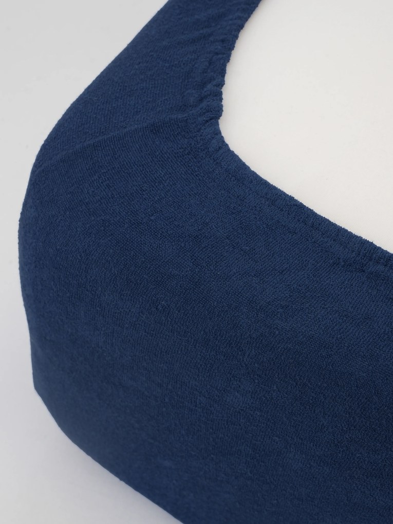 Froté plachta 220 × 200 cm - tmavo modrá