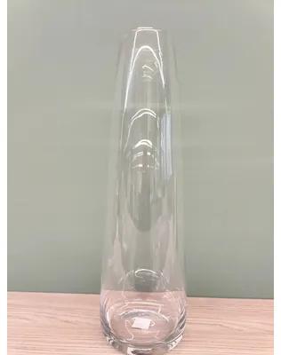 Váza sklenená Ø 8,5 x 50 cm priehľadná