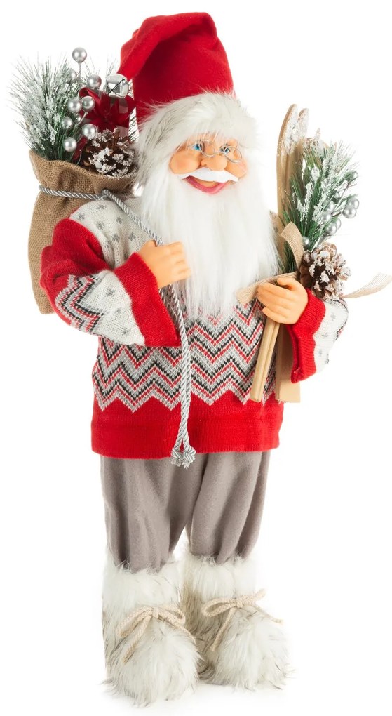 VIANOČNÁ FIGÚRKA SANTA 60 CM ČERVENÁ