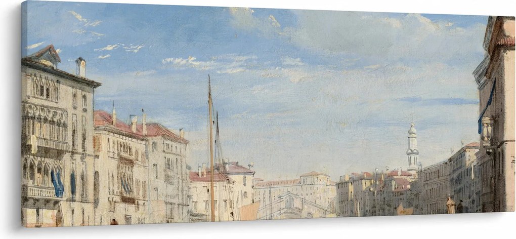 Obraz - Richard Parkes Bonington, The Grand Canal, reprodukcia (120x50 cm)