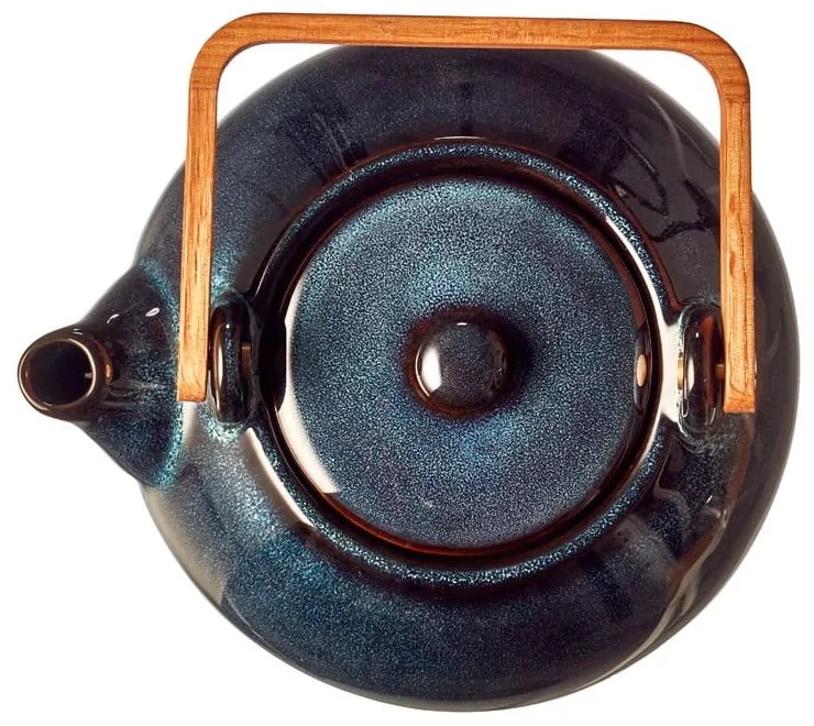 Tmavomodrá keramická kanvica na čaj so sitkom 1,2 l Gastro Blue – Bitz