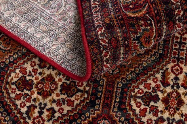 Koberec KESHAN, strapce 1256/53578 bordový / béžový