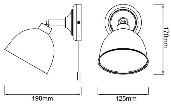 Brilliant - Nástenné bodové svietidlo TELIO 1xE14/28W/230V biela