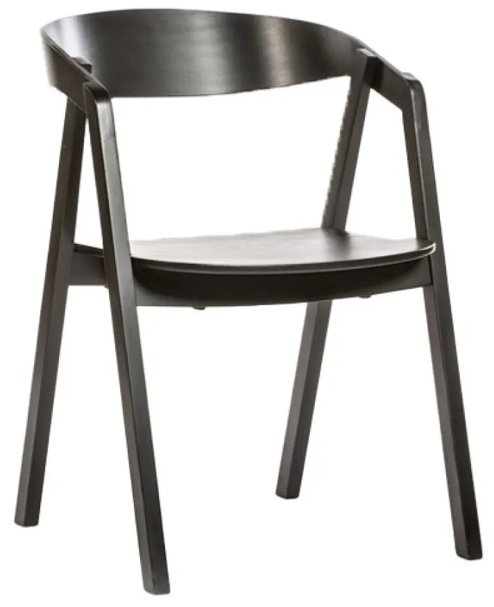 NELL BLACK buková drevená stolička black