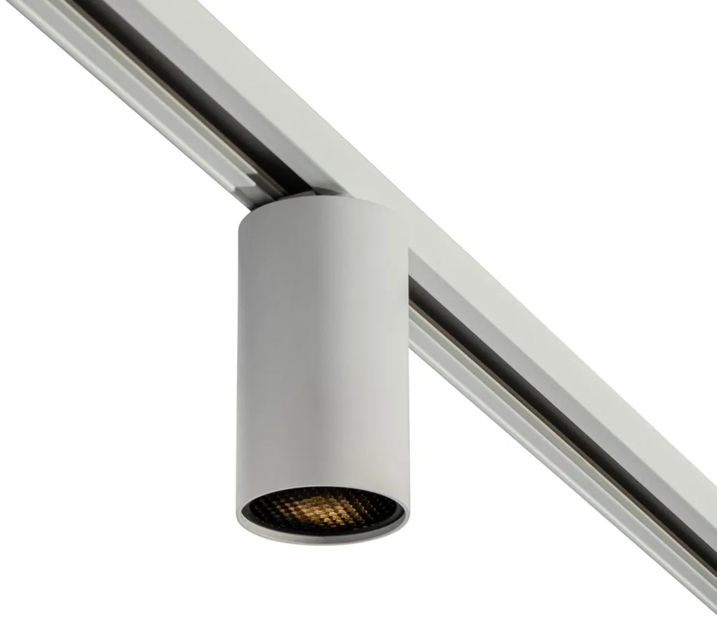 Moderný reflektor biely pre 1-fázový koľajnicový systém GU10 50mm - Iconic Ruby Honey