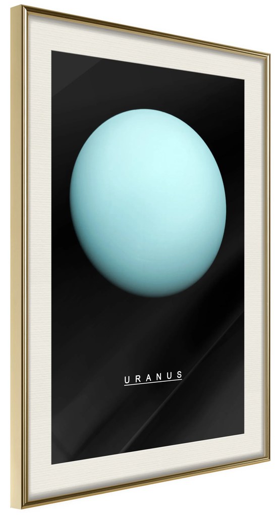 Artgeist Plagát - Uranus [Poster] Veľkosť: 20x30, Verzia: Čierny rám s passe-partout