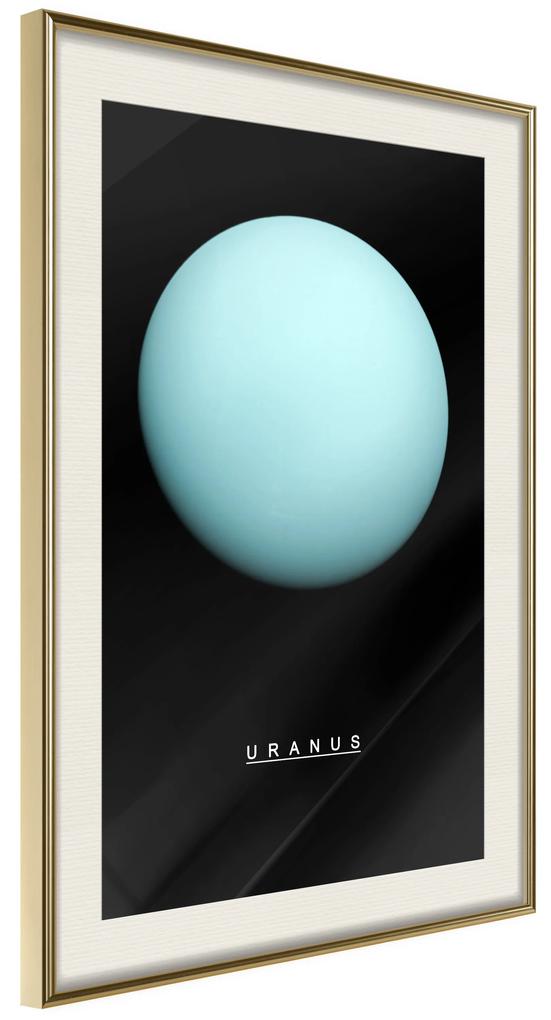 Artgeist Plagát - Uranus [Poster] Veľkosť: 30x45, Verzia: Zlatý rám s passe-partout