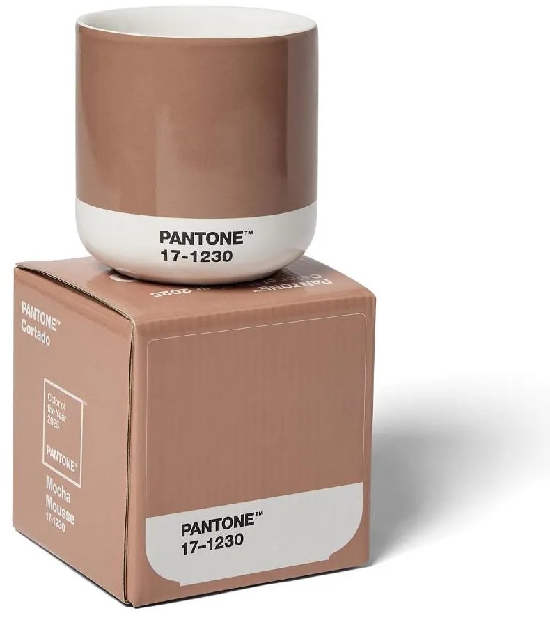 Svetlohnedý keramický hrnček 175 ml Cortado Mocha Mousse 17-1230 – Pantone