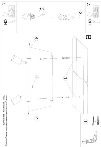 Sollux SL.1291 - Bodové svietidlo VERDO 2xGU10/10W/230V čierna