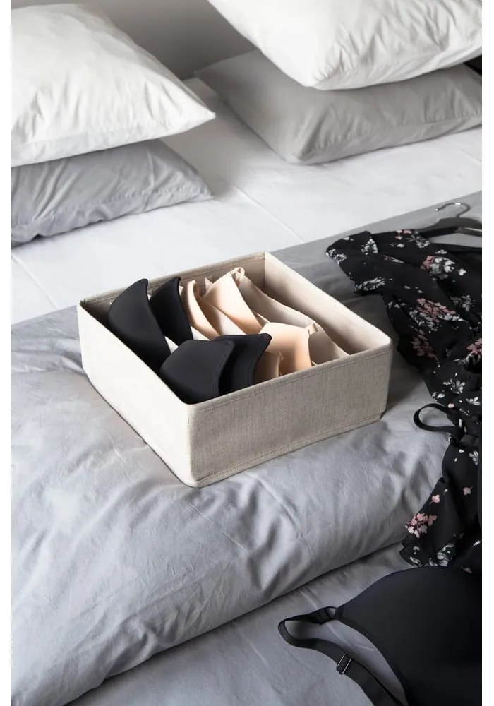 Béžový organizér do zásuvky s priehradkami Bigso Box of Sweden Drawer, 29 x 11 cm