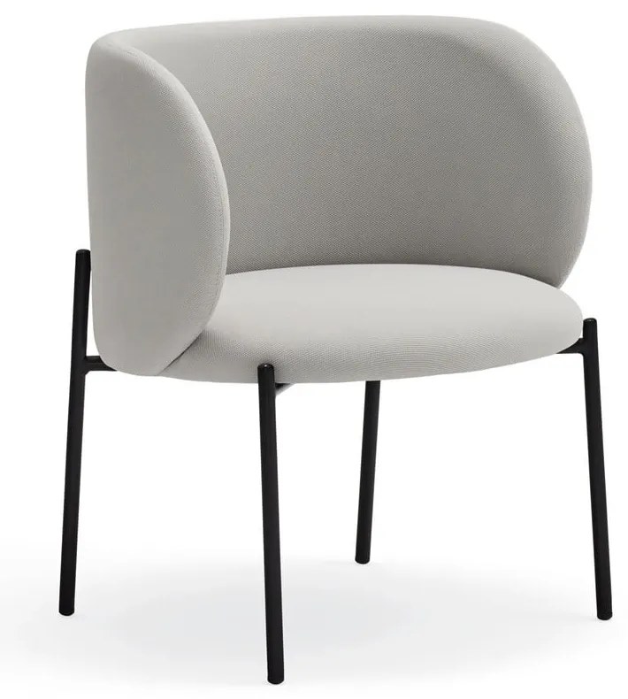 Svetlosivé kreslo Teulat Mogi