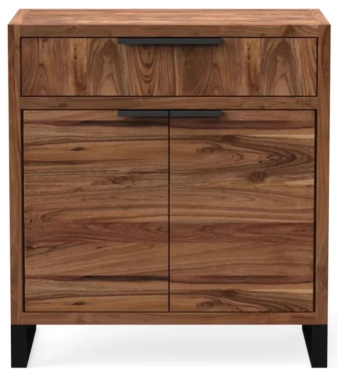 furniture-nabytek.cz - Masivní komoda Sydney z akácie, lakovaná, hnědá