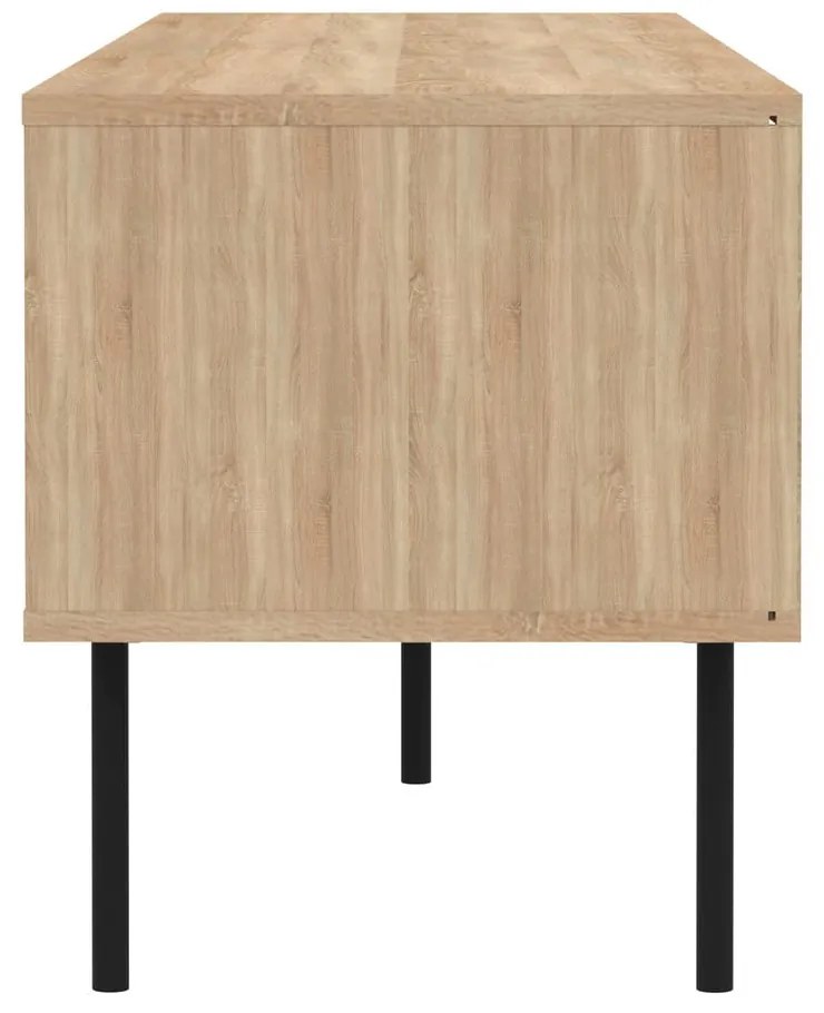 TV stolík v dekore duba v bielo-prírodnej farbe 165x40 cm Ampère – TemaHome