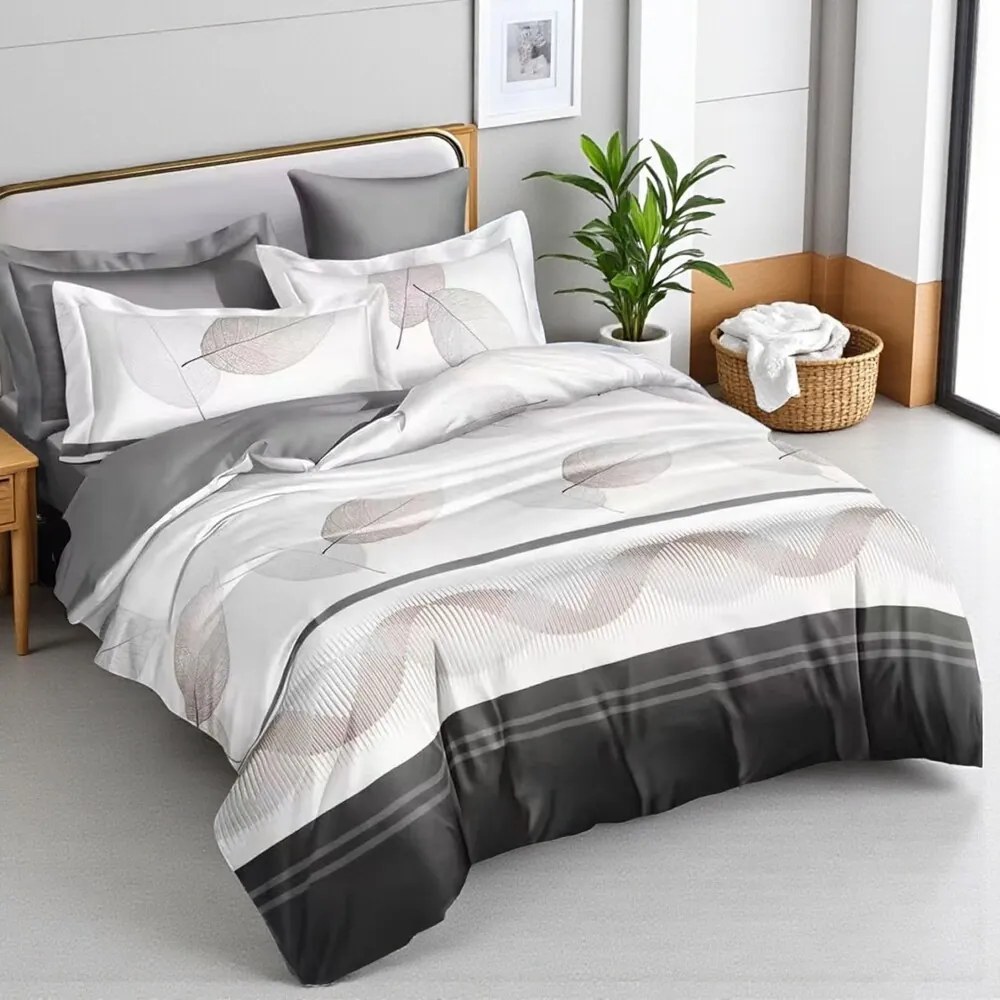 Posteľné obliečky REZOR LEAFS 3-dielna sada 140x200 cm