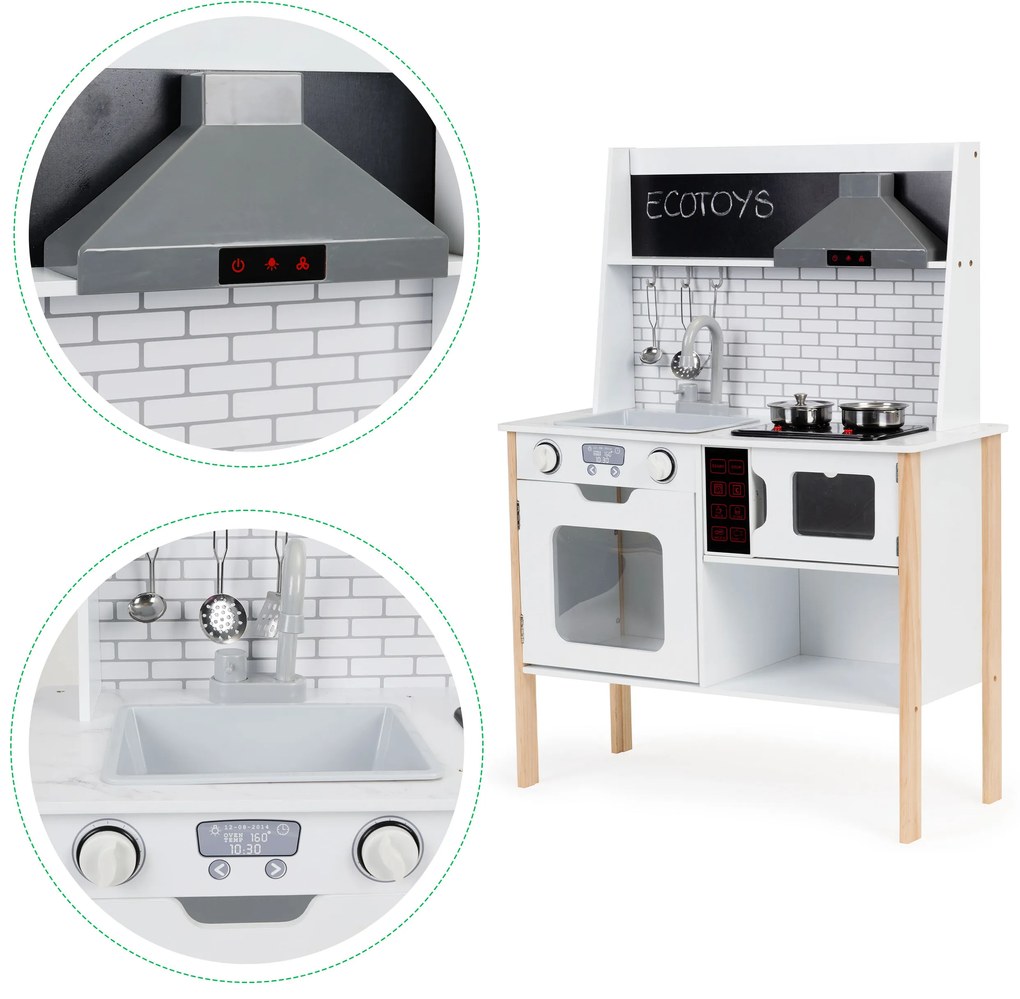 Drevená kuchynka pre deti + zvuky svetiel
