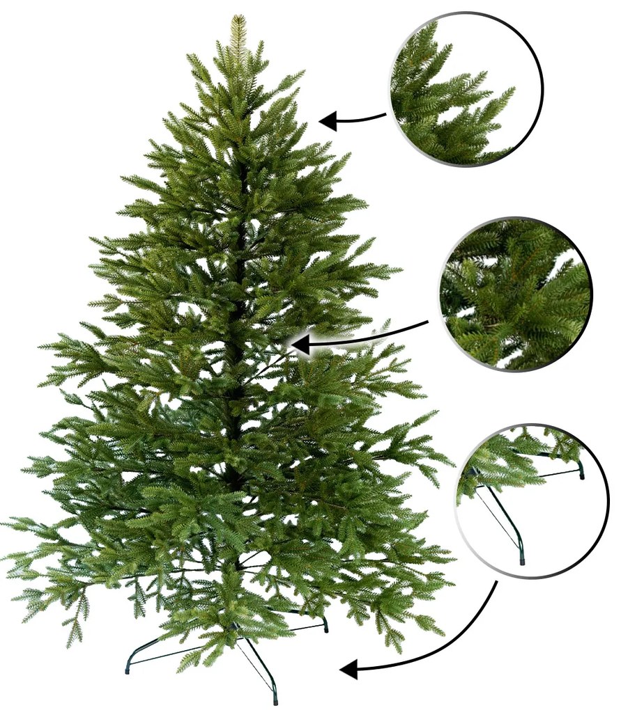 Foxigy Vianočný stromček Smrek kaukazský 3D 220cm Royal