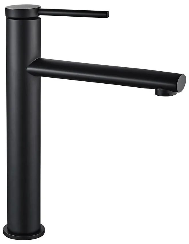 Vysoká umývadlová batéria Rea Oval čierna