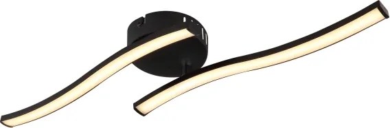 Globo 67178S - LED Prisadený luster TYLER LED/12W/230V čierna