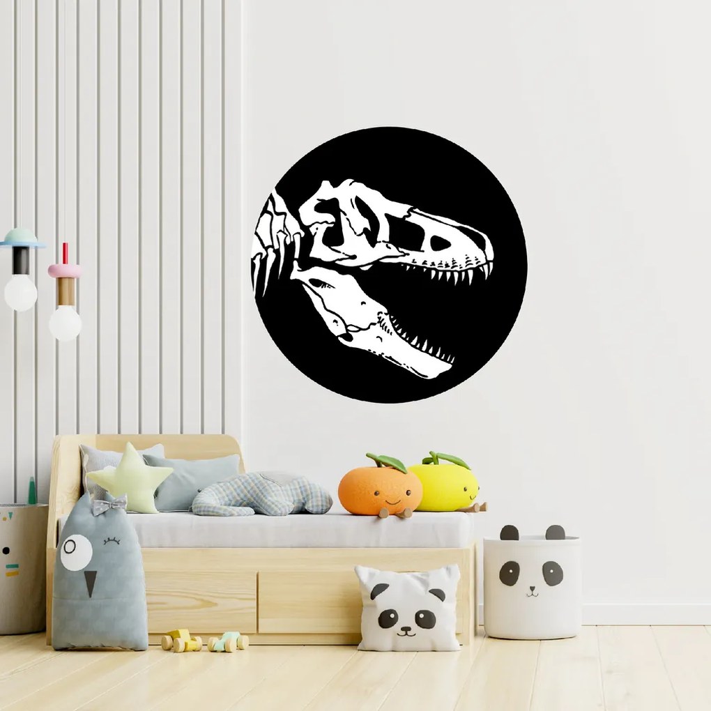 100x100cm T-Rex kostra - textilná nálepka na stenu Veľkosť: 100 cm