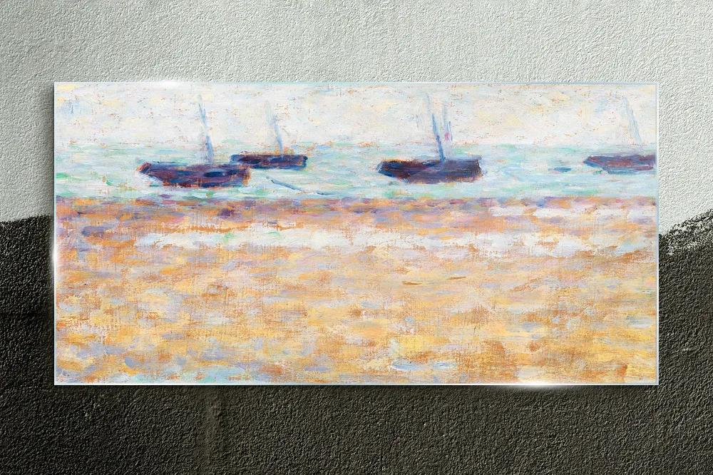 Sklenený obraz Abstrakcie pobrežie