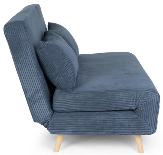 Pohovka SOLACE rozkladacia, menšestrová námornícka modrá 871677