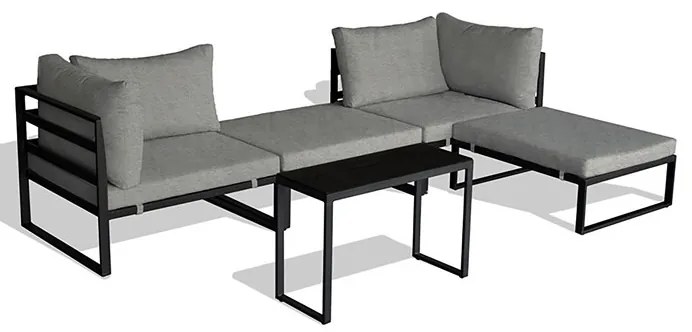 Autronic AKCIA Záhradná zostava, kov, látka, sivá, AZ-L1761 GREY Farba: Šedá
