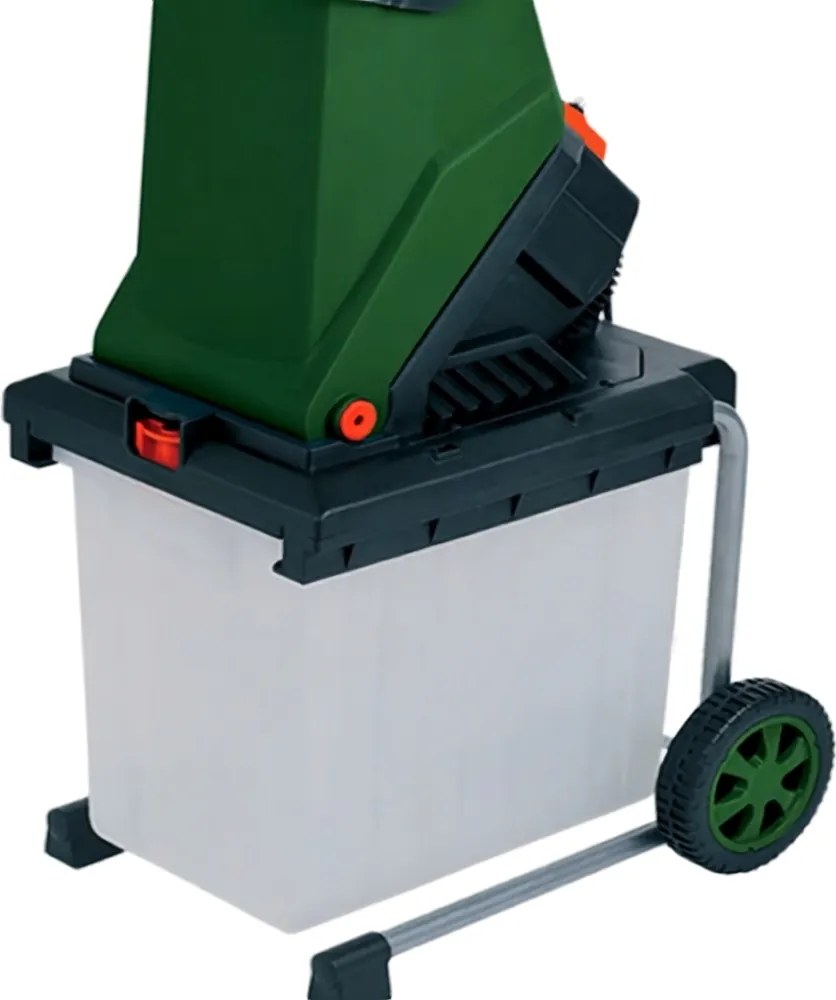 Záhradný štiepkovač/drvič CHIP s 50l zbernou nádobou, 3100W čierna/zelená Gardebruk