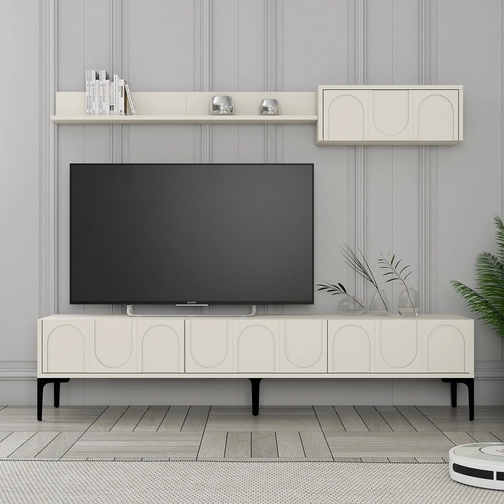 TV skrinka Lyon 2 - Cream, Black
