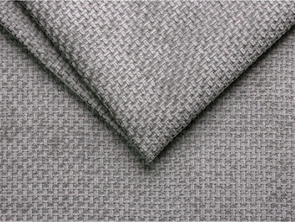 Sivá čalúnená dvojlôžková posteľ bez čela 200x200 cm Whale – Micadoni