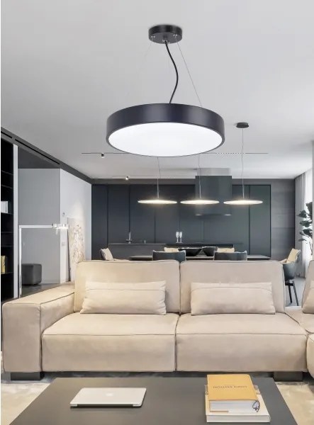 Top Light Metal 40CZ RC - LED Luster na lanku METAL LED/51W/230V + DO čierna