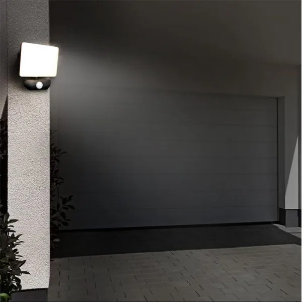 Solight WM-30WS-Q - LED Vonkajší reflektor so senzorom LED/30W/230V 4000K IP44