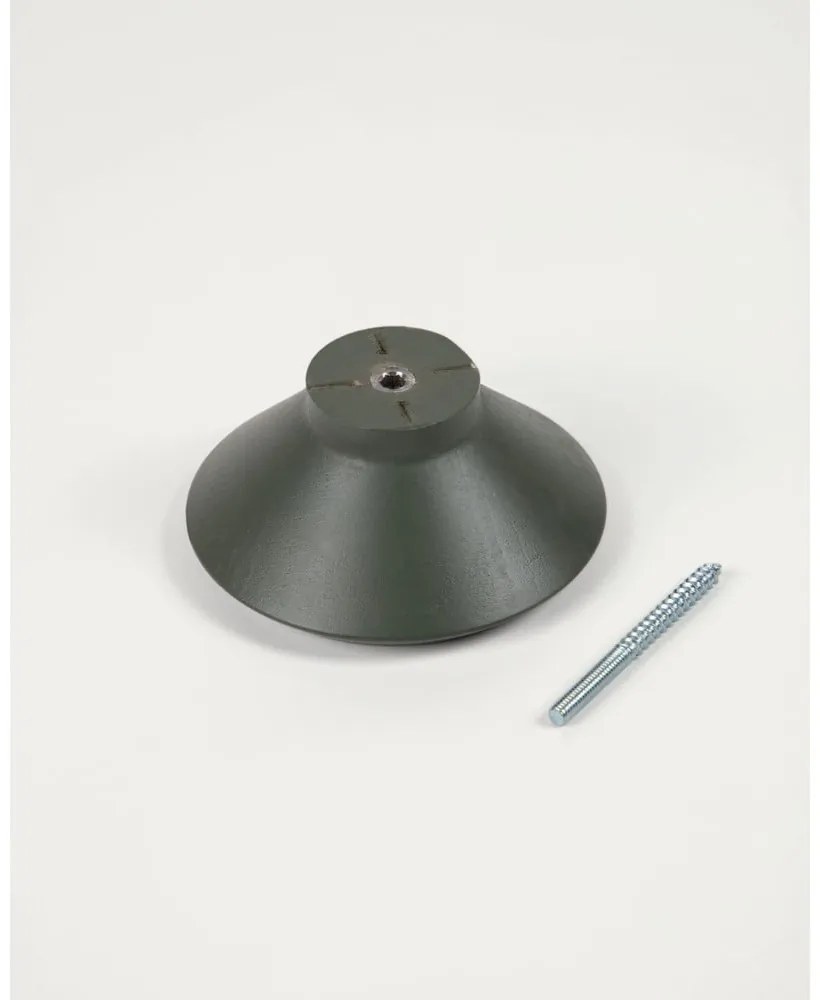 Sivozelené nástenné drevené háčiky v súprave 3 ks Nadua – Kave Home