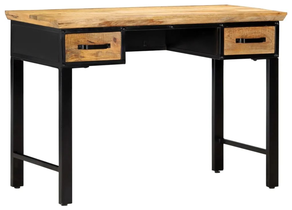 vidaXL Písací stôl 110x50x76 cm masívne mangovníkové drevo