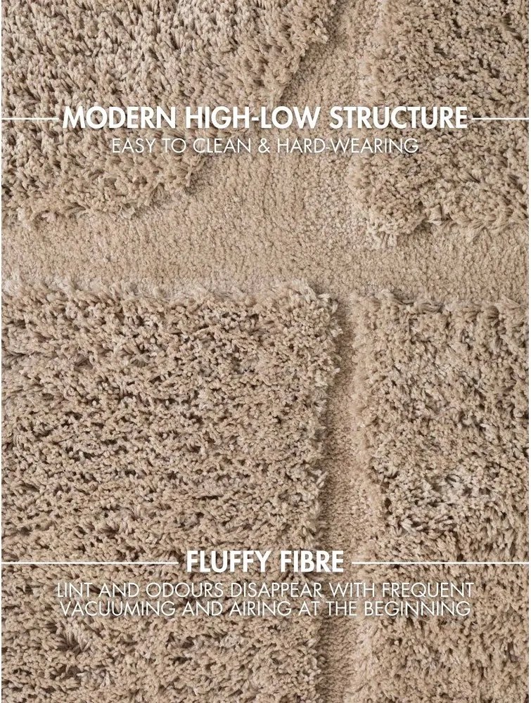 Béžový ručne tkaný koberec 200x300 cm Lambeth Jasper – Ted Baker