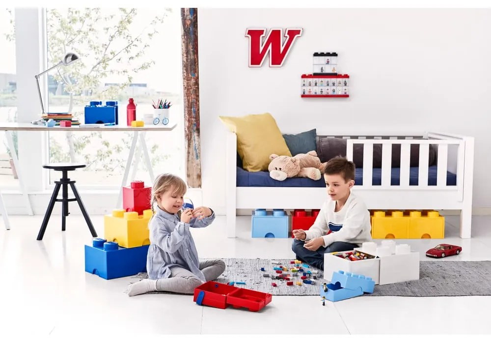 Slonovinovobiely úložný box s dvomi zásuvkami LEGO®