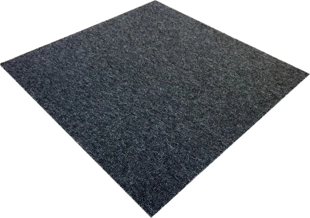 Vopi, Kobercový štvorec Vienna dark grey 7278 50 x 50 cm, chodba / predsieň