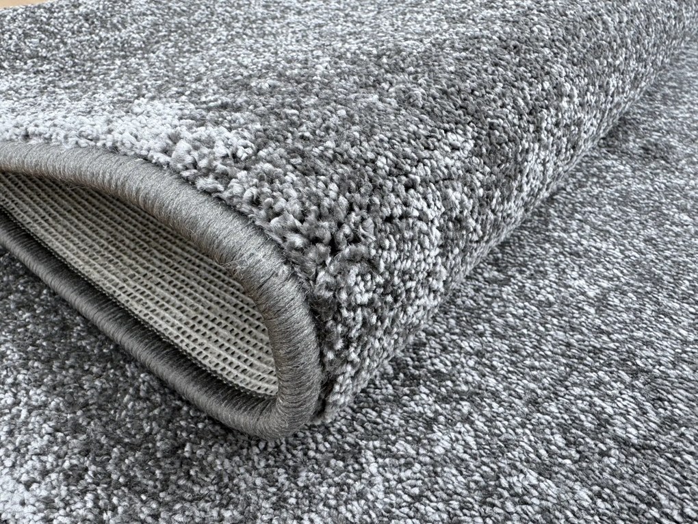 AKCIA: 60x60 cm Kusový koberec Laguna tmavo šedá štvorec, šedá, obývacia izba, Vopi