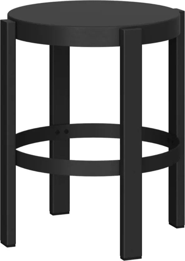 Čierna oceľová stolička Doon – noo.ma