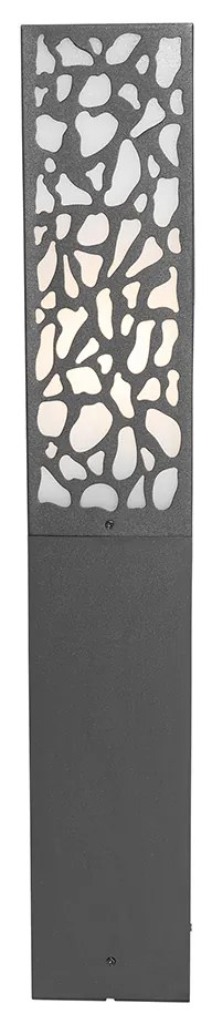 Inteligentný vonkajší stĺpik čierny 60 cm IP44 vrátane Wifi ST64 - Nicole