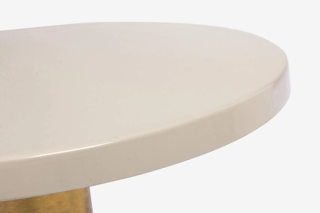 Konferenčný stolík nali ø 50,5 cm biela MUZZA