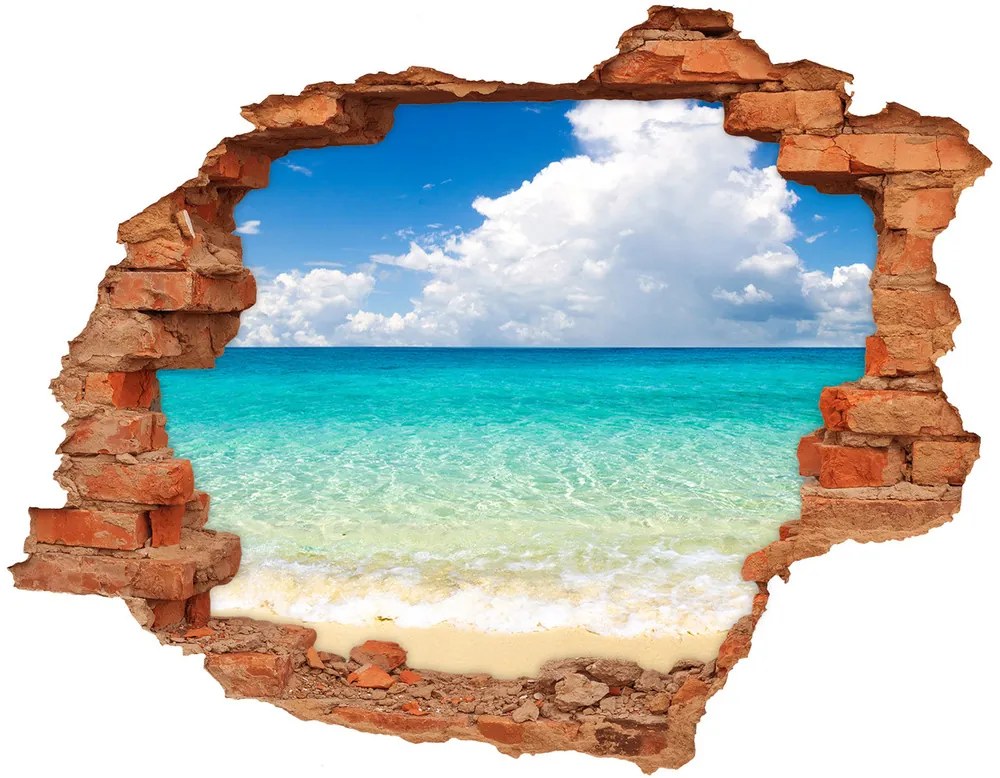 Samolepiaca diera na stenu nálepka Paradise beach nd-c-64837925