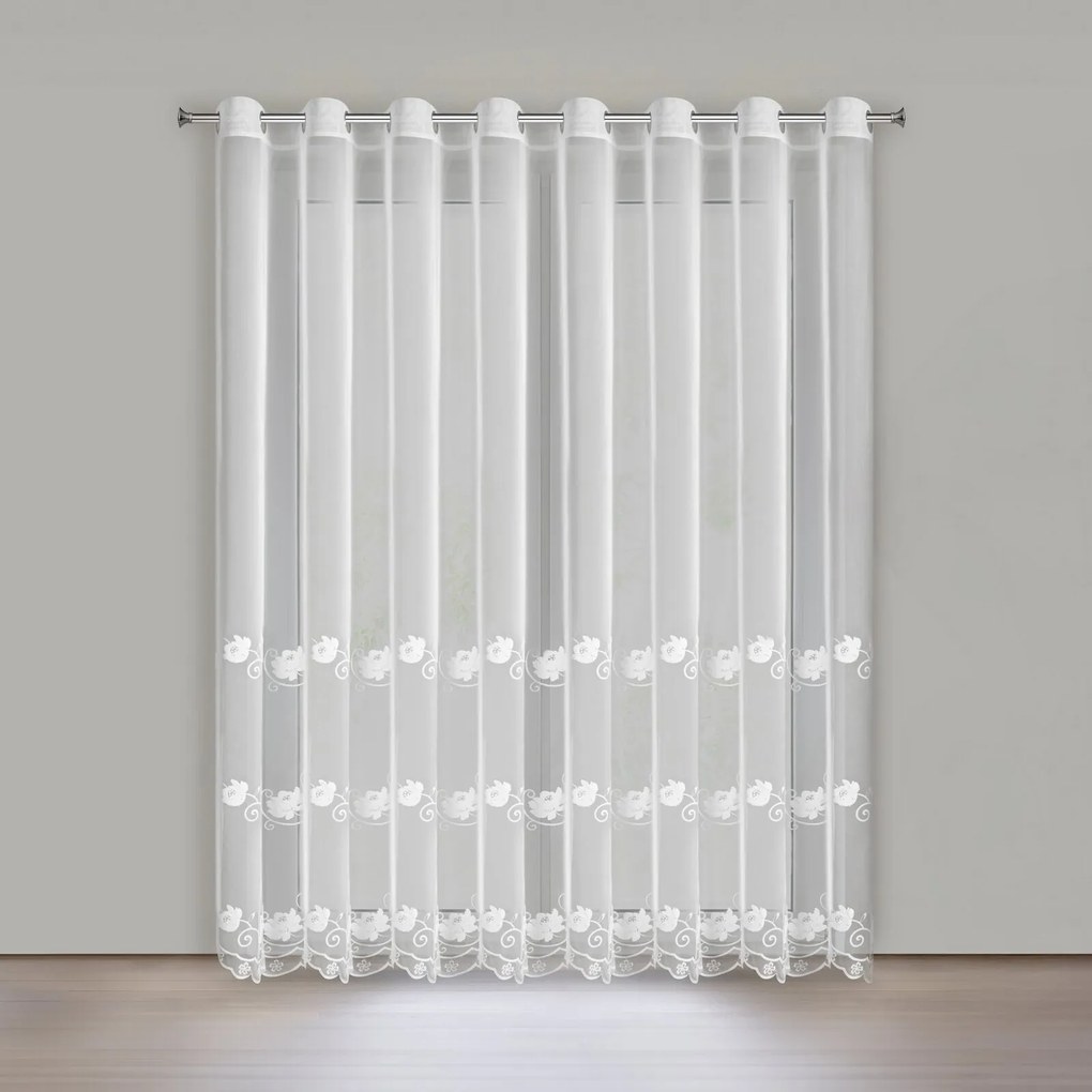 ZÁCLONA NA KRÚŽKOCH LETI 350X250 CM KVETY