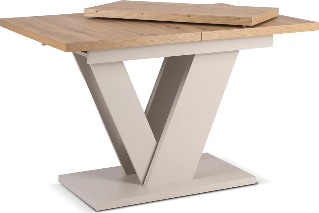 Vintino Jedálenský rozťahovací stôl ARES dub artisan/kašmír 120-160 cm