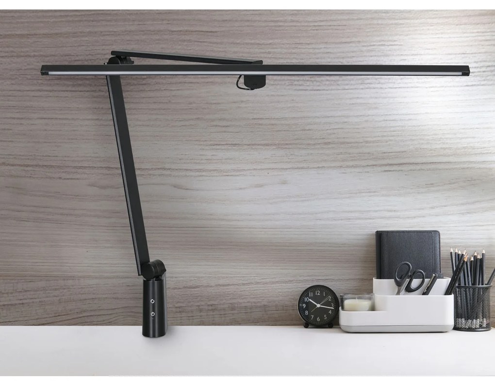 Stolná LED lampa Aspire, čierna