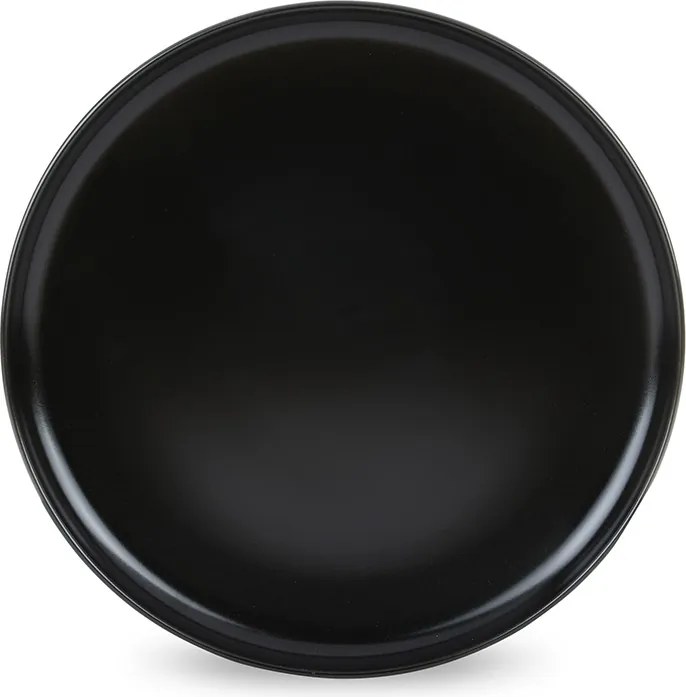 Jídelní sada talířů pro 6 osob VICTO 18 ks bílá/šedá/černá III