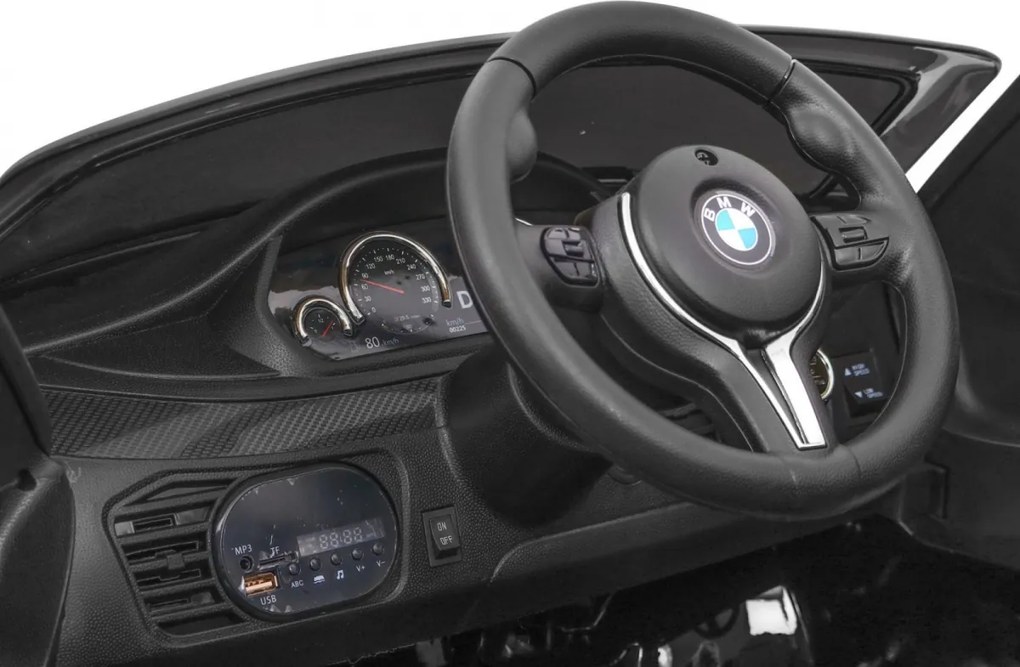 Ramiz Detské elektrické autíčko BMW X6M lakované - čierne SUV + diaľkové ovládanie