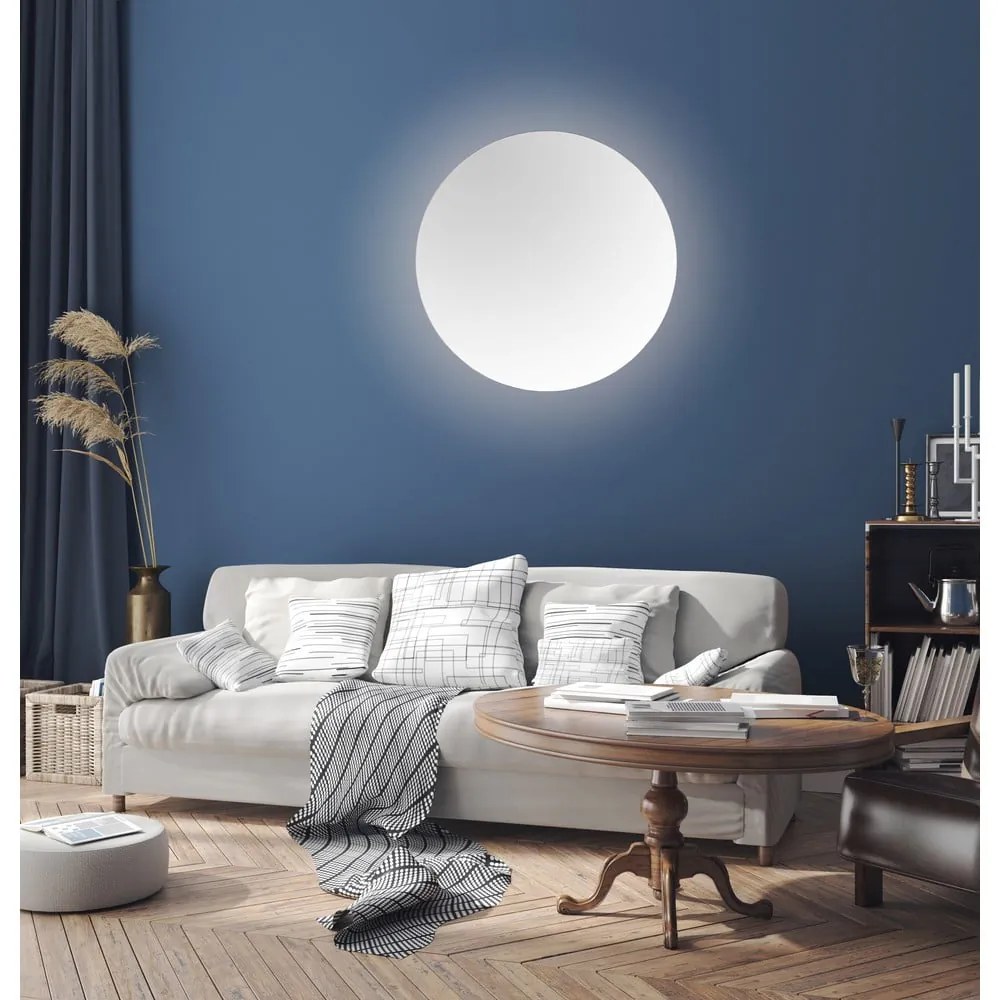 Nástenné zrkadlo s osvetlením ø 60 cm Luna – Mirrors and More