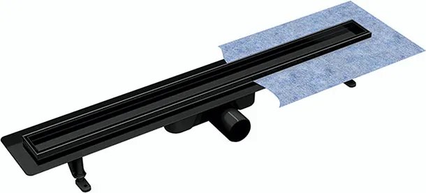 Besco Odtokový žľab VIRGO NERO DUO 60 2-in-1 (farba:čierna)