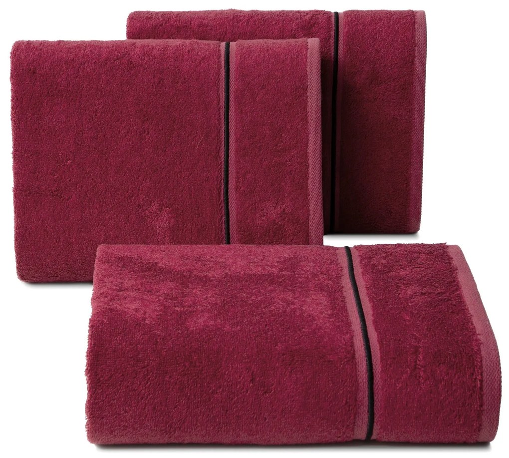 BAMBUSOVÝ UTERÁK BAMBO7 50X90 CM ČERVENÁ