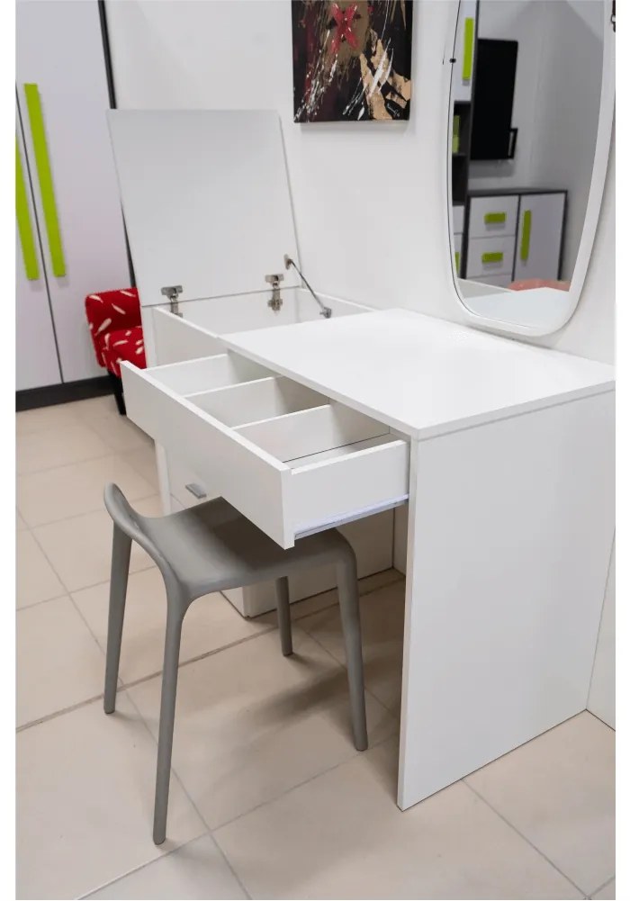 Viacúčelový stôl pre krajčírky Tailor - biela